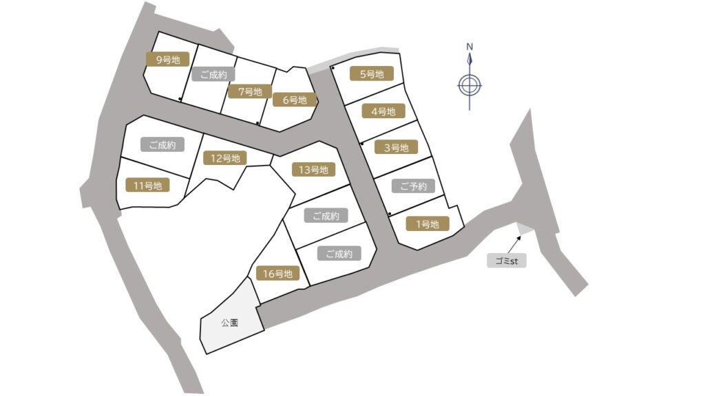 グランディール御薗宇　区画図