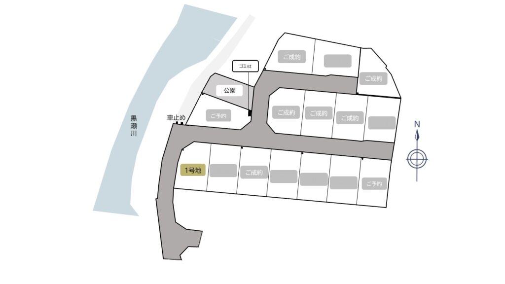 グランディール田口東子　区画図